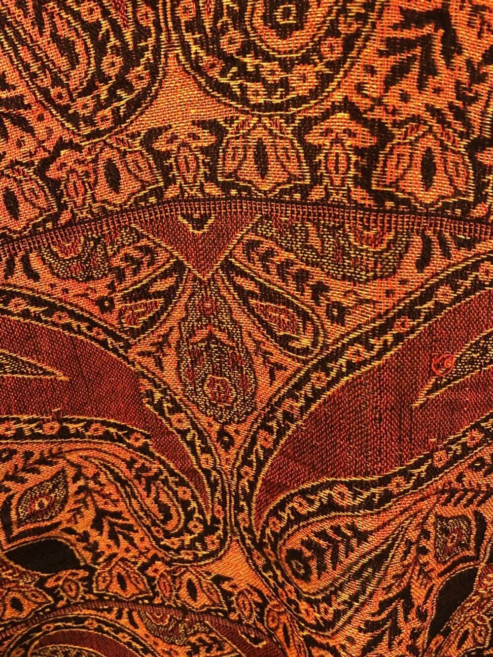 Oversized Paisley Jacquard Wrap Shawl | 86